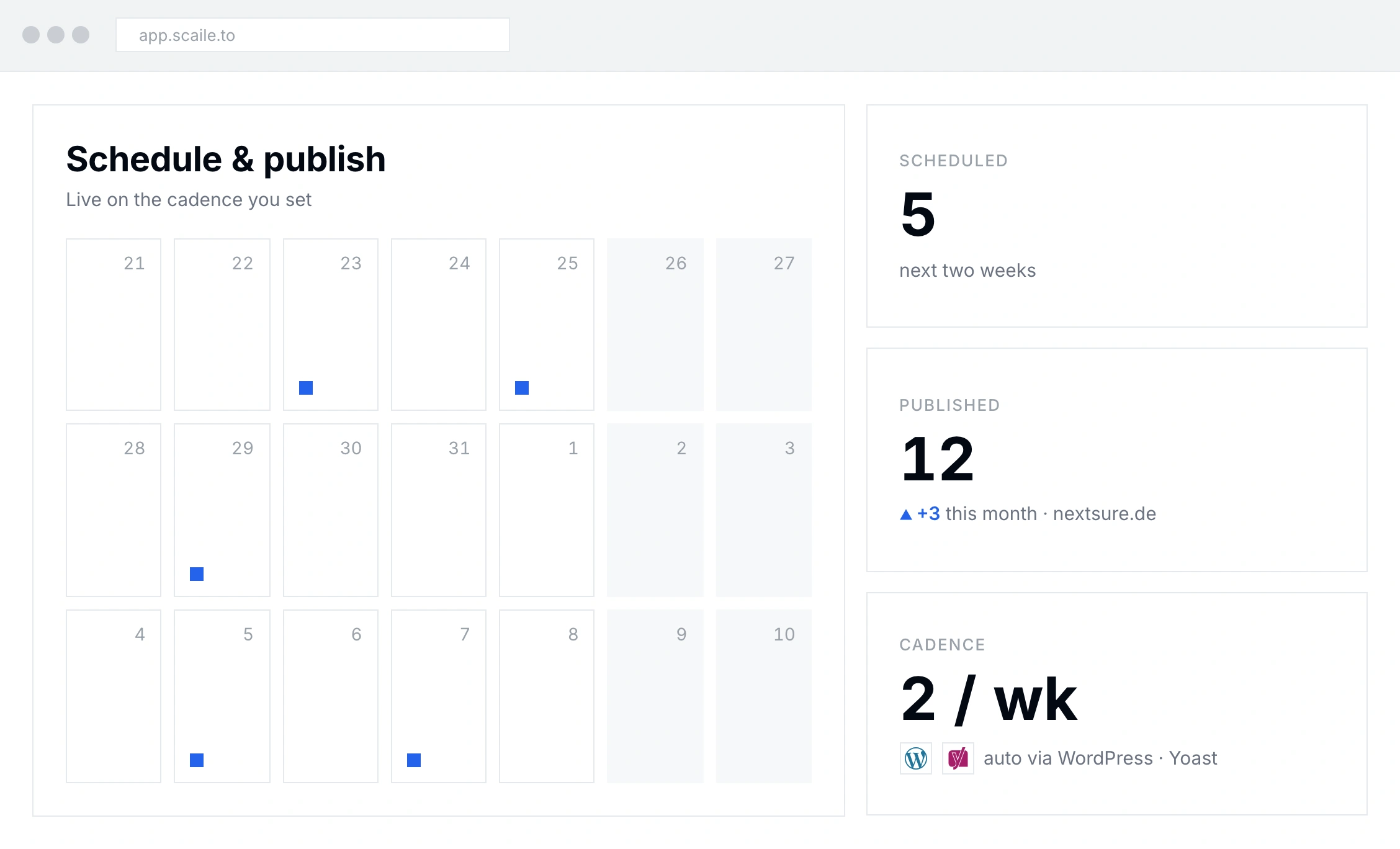 Publish seamlessly