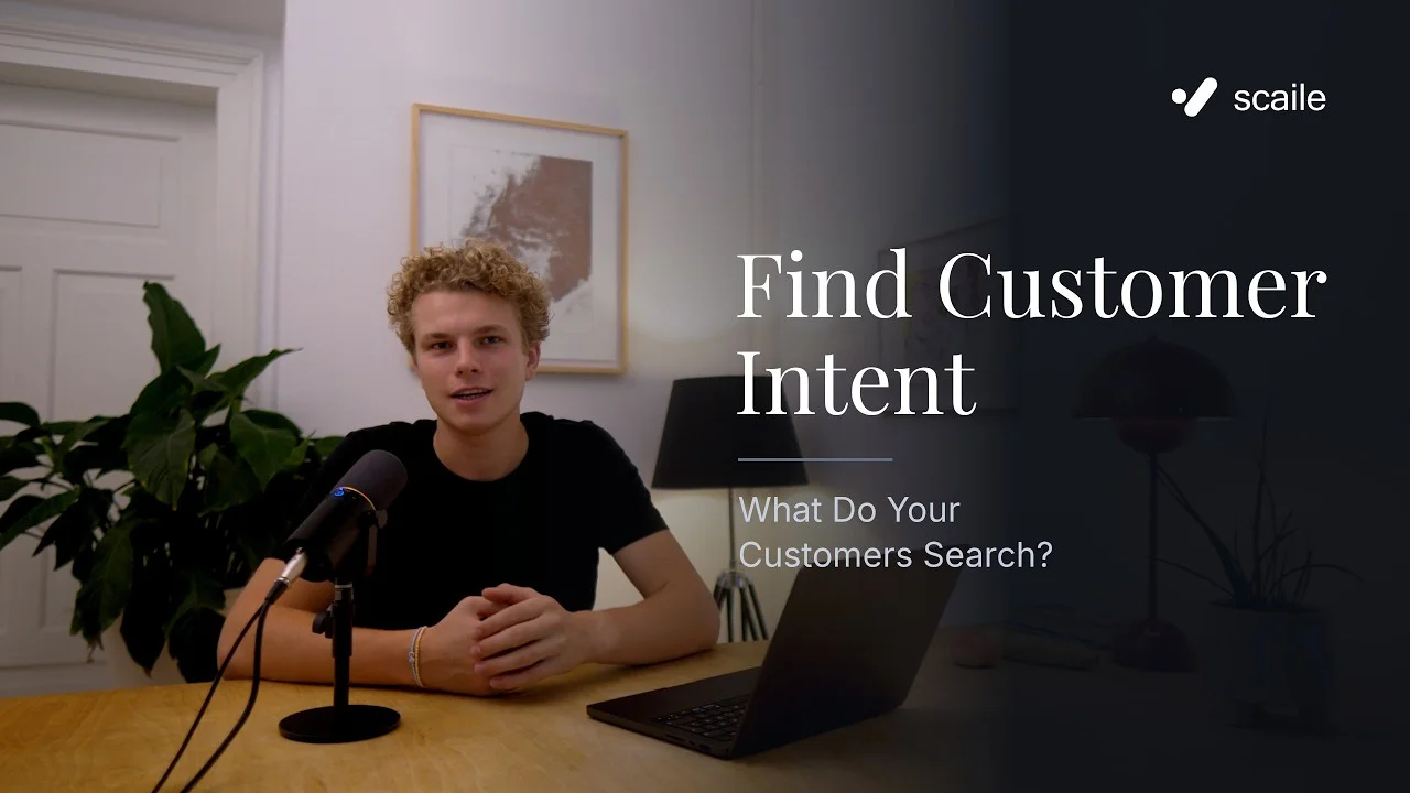 scaile social listening and search-intent mining view